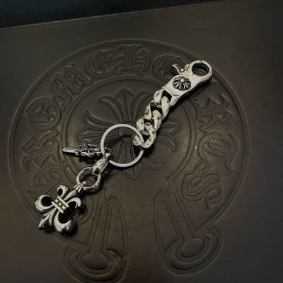 chrome Hearts 克罗心十字架钥匙扣 大龙虾扣 宝剑童军花吊坠，雕刻工艺 精工品质 纯手工打造 ～正品开模潮流时尚必备 男女均可佩戴 情侣款同款 摇滚