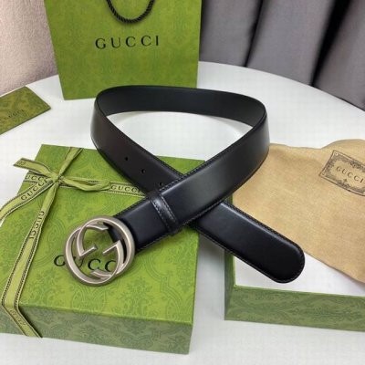 g U C C I 宽4.0雙面進口原廠專用小牛皮 搭配全新开模精致单G搭扣
