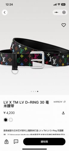 lv上新，3.0Cm宽M8982，以路易威登 Parnassea 皮具系列为设计灵感，腰带精致演绎了标志性 Initiales 腰带 宽度：30Mm