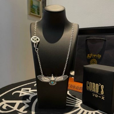 新品上架 Goro’S高桥吾郎 复古松石老鹰吊坠 高桥经典项链 顶级版本 认准独家拍摄 主攻高端市场 绝对区别普通版本！图片产品细节与Zp一致！原版制作工艺 精