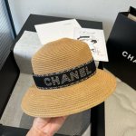 120￥ chanel香奈儿新款草帽，名媛风遮阳帽，头围57Cm