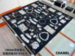 Chanel 90丝巾 早春新品 18Mm顶级真丝双面同色印花 这款黑金丝巾真的是一眼看中的花 超级完美的配色设计 高级、高级、高级 上身使劲夸就完了 100%