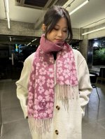 Chanel 香奈儿 巴黎时装展新款羊绒围巾！采用蒙古高原细羊绒！手感满满地都是细腻的绒毛！这个价格绝对百分之百的实惠！精湛绝伦的提花刺绣工艺！送礼自留都不错！