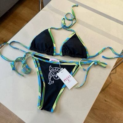 puccl 专柜新款分体比基尼 适合多种场景的游泳衣 海边 游泳池 温泉 水上乐园 漂流都可以内搭也完全可以 连体设计遮肉显高挑 腹部有点肉肉也不影响咱美美的
