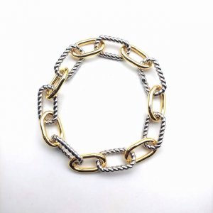 David Yurman 麦迪逊链式多环分色手链 尺寸：21Cm 编号Dysl-007