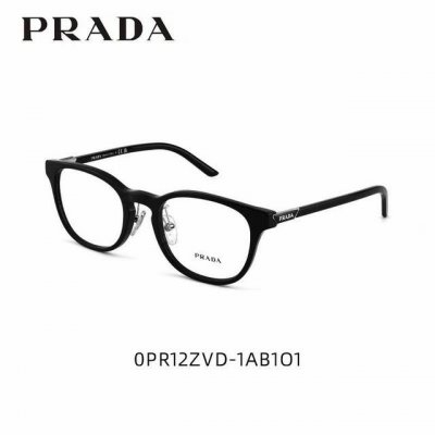 prada 普拉达 Vpr12Z 51-20-140 板材方圆框近视眼镜框 素颜的神不挑脸型主打的就是一个百搭 经典元素的金属黑标简约但不简单 板材与金属鼻托的