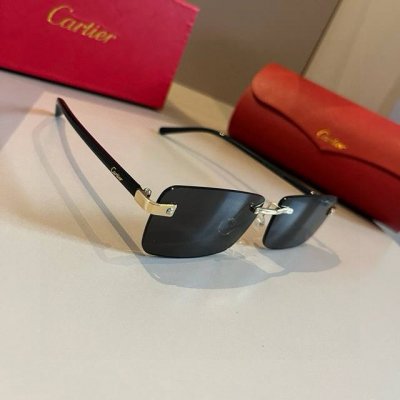 cartie*卡地亚 珍贵太阳眼镜金属材质 Pc镜腿十无框超轻电镀工艺精湛气质十足新款刚刚到货官网原版超高品质，超高档奢华的象征色
