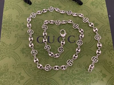 到货！Gucci 古驰 猪鼻子双G项链 现货 长度：60Cm 编号： 56423
