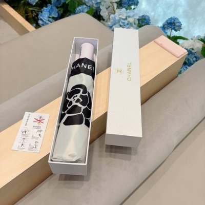 Chanel 香奈儿 三折自动折叠晴雨伞 选用台湾进口Uv防紫外线伞布 原单代工级品质