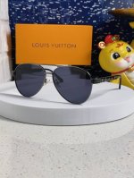 P100 Lv路易威登 2025新款钟楚曦同款墨镜时尚金属蛤蟆镜欧美飞行员明星同款太阳镜街拍度假