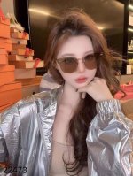 Miumi*新款谬家太阳眼镜甜酷辣妹金属无框太阳镜个性网红街拍墨镜