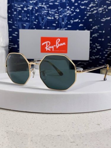 Rayban雷朋 2025新款钢化玻璃镜片太阳镜经典多边形男女时尚潮酷开车专用墨镜 Rb1972 Size:54口19-145