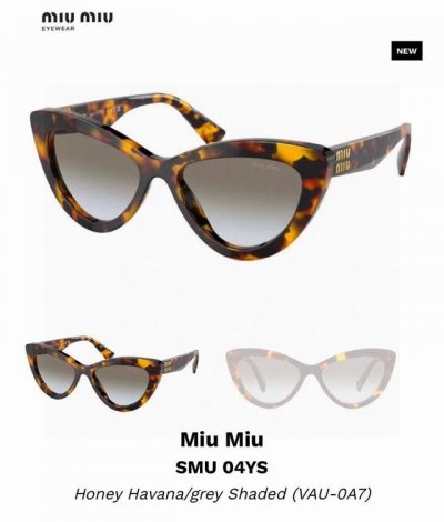 Miumiu缪缪猫眼太阳镜 精致的Miumiu小Logo 各大网红博主推荐