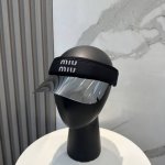 爆款Miumiu缪缪 新款镜片空顶帽 定制超薄纯棉面料 简约时尚更透气 超火爆 现货秒发
