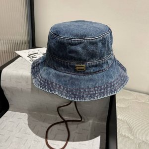 巴黎世家牛仔渔夫帽 头围57Cm