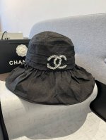 100￥ chanel香奈儿新款荷叶边遮阳帽、防紫外线内里，头围57Cm