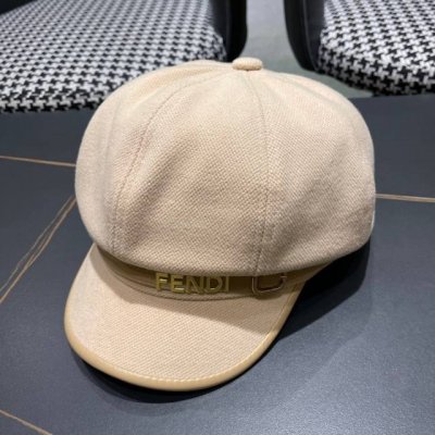 芬迪Fendl帽子女秋冬季保暖韩版八角帽日系百搭潮网红贝雷帽鸭舌帽