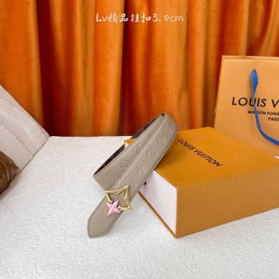 Louis Vuitton 新款顶级品质 荔枝纹压花搭配咖色经典印花 精品挂扣 精工制作 细节看图 实物拍摄 高端奢华 宽度3.0Cm