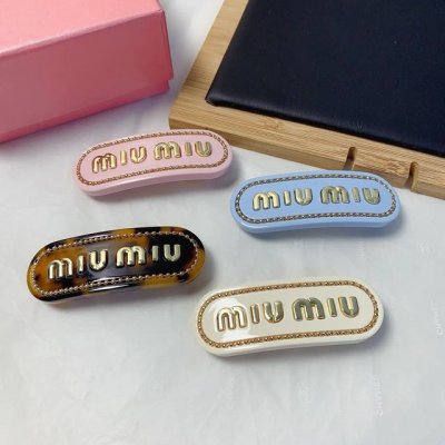 Miumiu缪缪 miumiu发夹 醋酸弹簧夹边夹刘海夹压夹日常精致小单品 气质百搭小仙女必入单品 宝藏款 闭眼入推荐款 单个