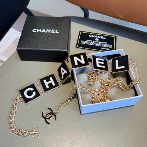 配包装 Chanel 香奈儿 新款金属链条腰链 项链 两用款，轻奢风高级感百搭款 女神必备单品，时尚潮流， 戴上它满满的高大上。