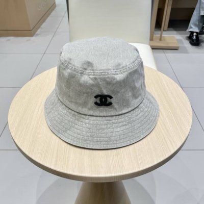 Chanel香奈儿高品质！新款渔夫帽女春夏百搭显脸小休闲防晒帽时尚简约盆帽