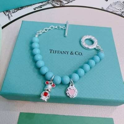 正品新款蒂芙尼手链 Tiffny&Co. 专柜精工版本 多元素玛瑙银风格手链 明星同款 复古做旧风 原版复刻 纯手工打造 正品开模潮流时尚必备 男女均可佩戴 情