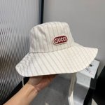 100￥ gucci古奇新款渔夫帽，条纹帽，头围57Cm