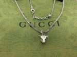 gucci 古驰新款小牛头项链 原版Logo 精工品质 现货 长度55+5厘米 编号：D0454213