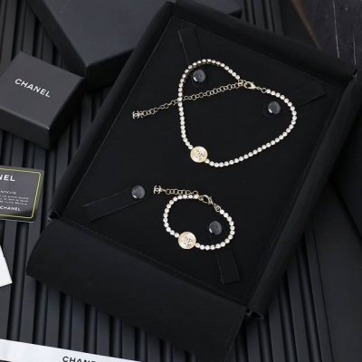 chanel 金币满钻套装 中古款 绝绝子上身高级 手链 颈链
