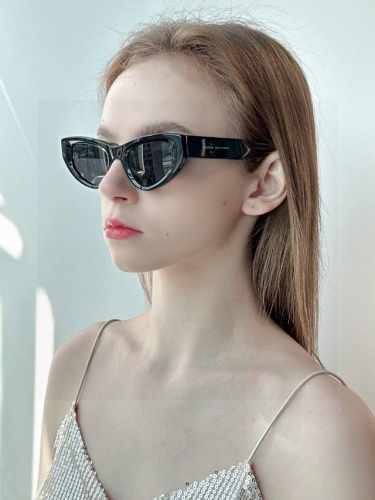 Balenciaga巴黎世家 2025新款猫眼墨镜个性遮阳男女偏光小红书网红街拍防紫外线太阳镜