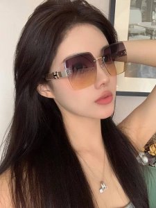 爱马仕 经典的方框设计 不挑脸型 无论搭配大衣还是连衣裙都非常显气质镜片预防紫外线 型号 H0771