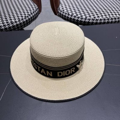 Dior迪奥2025平顶草帽 一顶超级有品位的草帽了~出街首选 帽型超美腻颜色妥妥