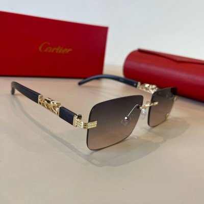 cartie*卡地亚 珍贵太阳眼镜金属材质 Pc镜腿十无框超轻电镀工艺精湛气质十足新款刚刚到货官网原版超高品质，超高档奢华的象征