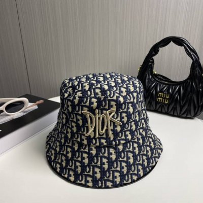 原单品质 迪奥Dior 官网同步上线 韩版新款英式运动款重工定制款1:1原单品质 男女通用渔夫帽 绵麻地质面料 原版质量专柜