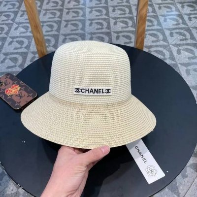 Chanel香奈儿 2025新款编织草帽，度假休闲必备，优雅大方的一款