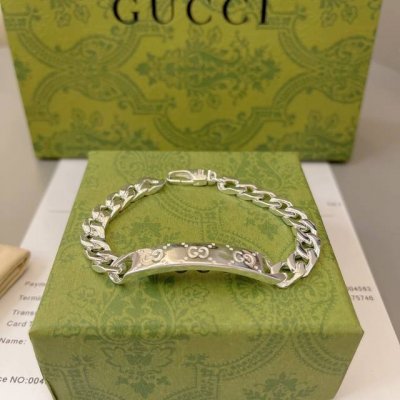 新款]Gucci古驰Gucci Signature系列饰Gg标牌手链尺寸18-20-22
