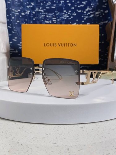 louis Vuitton路易威登 2025Lv新款 欧美跨境个性大框太阳镜时尚男女大框 高端防紫外线