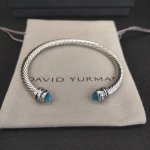 David Yurman 5Mm旋转镶嵌钻蓝钻手镯 建议适合佩戴的手围15-20Cm 编号Dysz-043