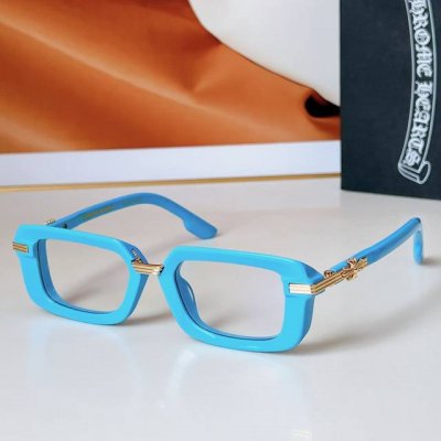 chrome Hearts Mod：Asstravagant 镜腿火焰十字花点缀搭配蔡司镜片 一眼万年的克罗心墨镜 尺寸52口21-139