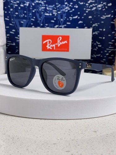 Ray Ban雷朋 2025新款矩形男女通用太阳镜 男士开车偏光镜片 Rb69009 Size:60口15-145