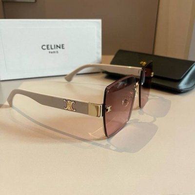 Celine 女款太阳镜，立体感十足. 高清镜片.新颖.质感超好 百搭.简洁.
