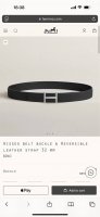 hisseo Belt-Togo-32 38Mm 爱马仕 HermèS 男款腰带以其精湛的工艺、高品质的材料和经典的设计而备受推崇，是男士时尚配饰中的顶级选择。
