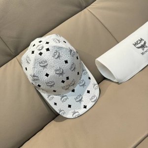 新款出货 配包装布袋，Mcm经典原单棒球帽，1:1开模订制，原版专柜pvc革+头层牛皮包边，长年爆版，质量超棒，基础头围56，贴片可调节。