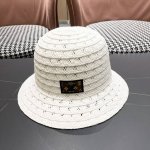 Lv路易威登2025新款镂空编织草帽女大帽檐遮阳防晒法式海边度假帽子
