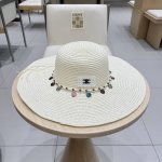 Celine塞琳夏季新款草帽子女款户外遮阳海边民族风沙滩帽草编透气防晒太阳帽