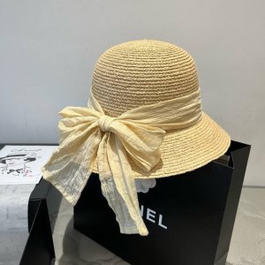 华伦天奴拉菲草盆帽 妥妥的名媛气质 头围57Cm