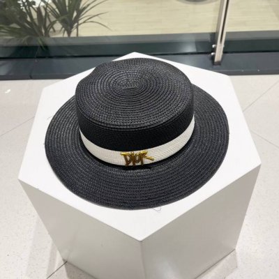 Dior迪奥新款草帽 名媛风礼帽 头围57Cm