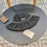 P80 Celine赛琳遮阳帽女夏天薄款时尚链条大檐渔夫帽百搭休闲显脸小遮脸防晒帽潮