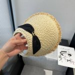 celine赛琳新款草帽 空顶蝴蝶结遮阳帽