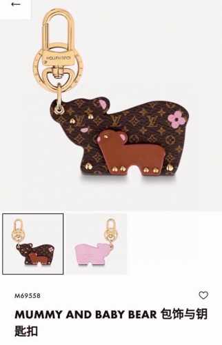 元配图片原版包装 Louis Vuitton官网M69558 Mummy And Baby Bear包饰与钥匙扣。 Mummy And Baby Bear包饰与